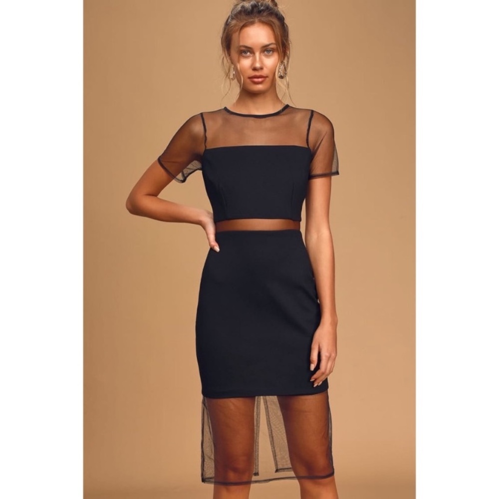 Lulus Way We Love Mesh LBD Small